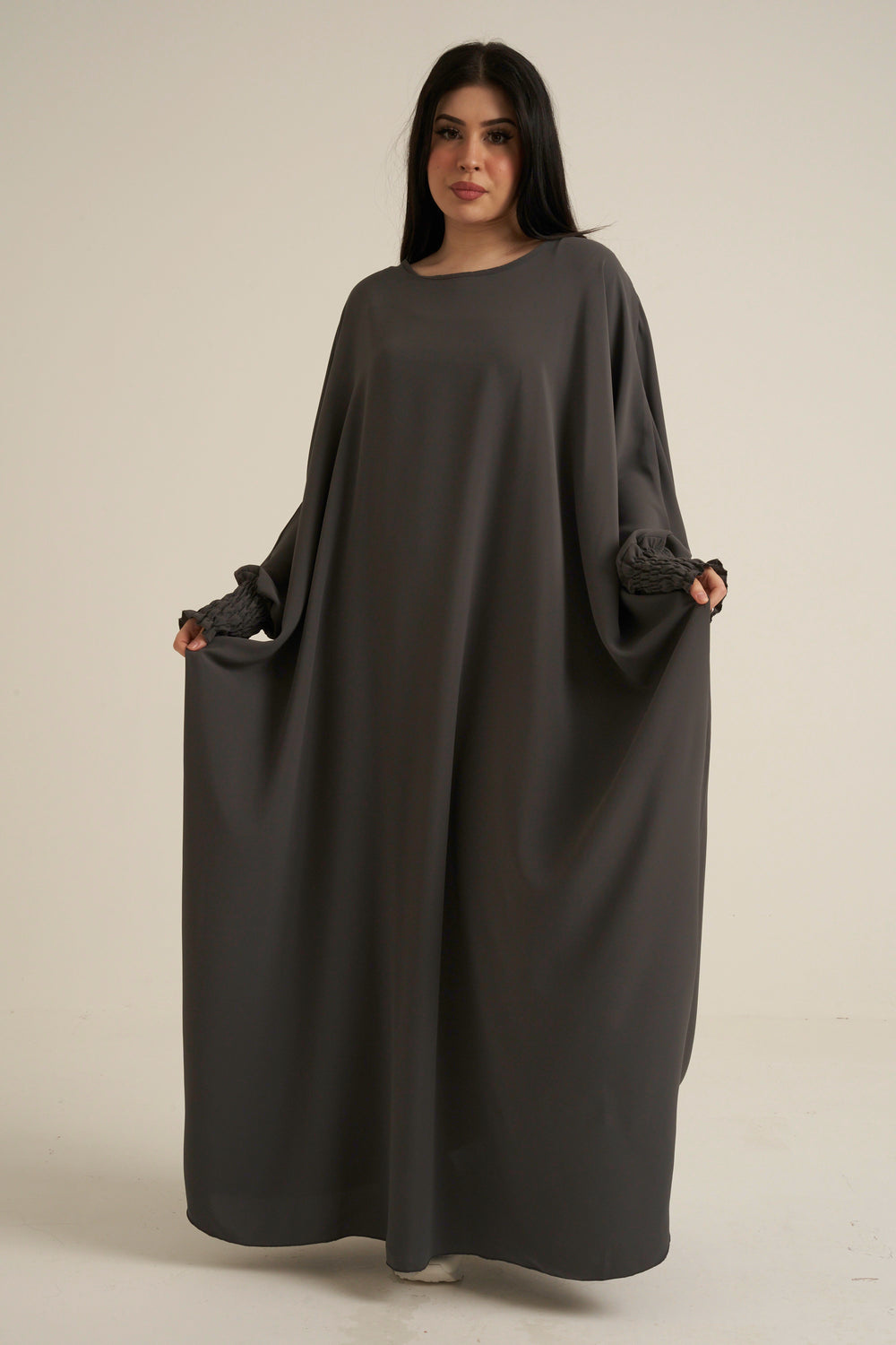 Charcoal Grey Closed Abaya
