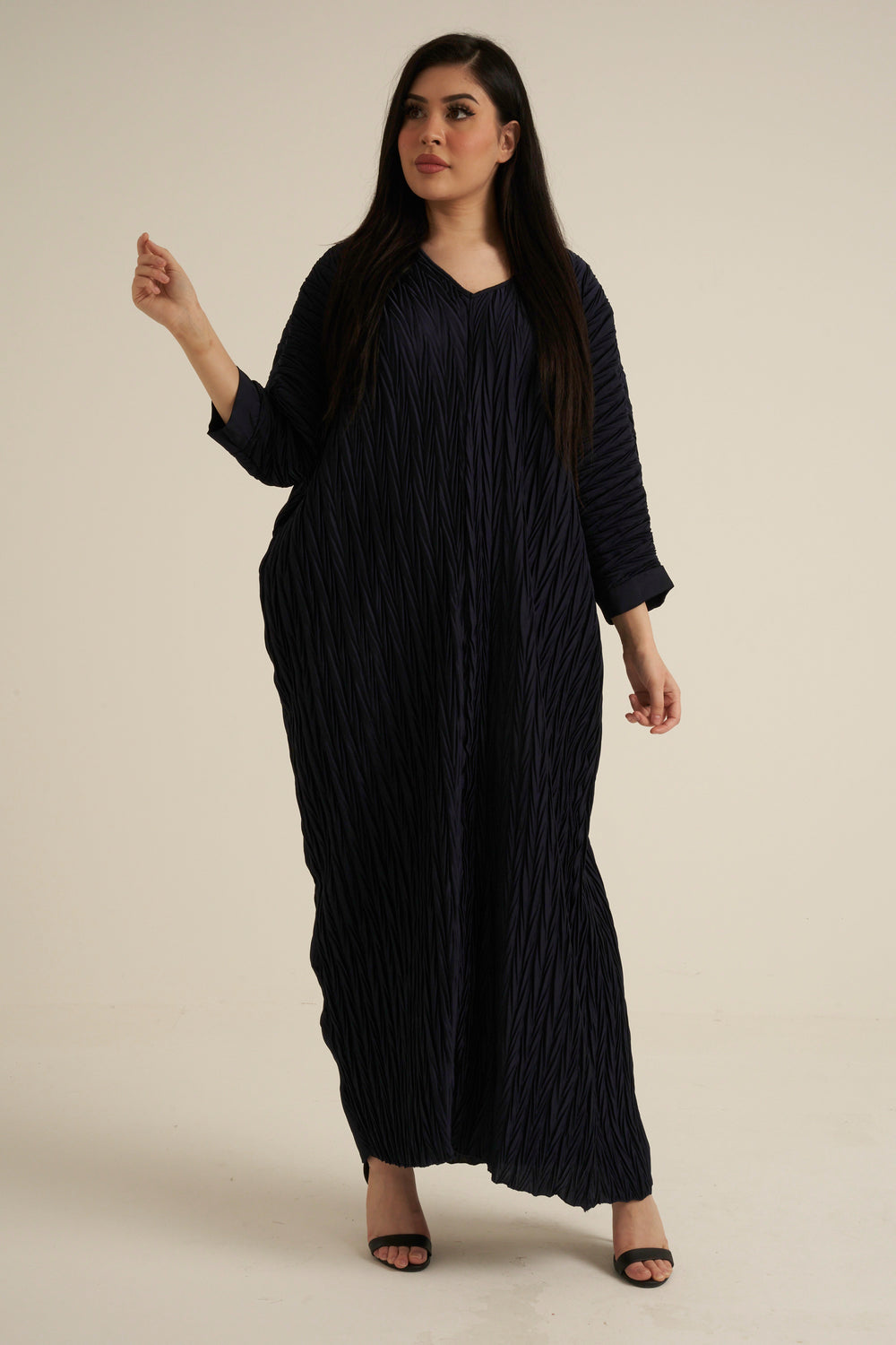 Midnight Blue Modest Maxi Dress