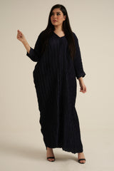 Midnight Blue Modest Maxi Dress