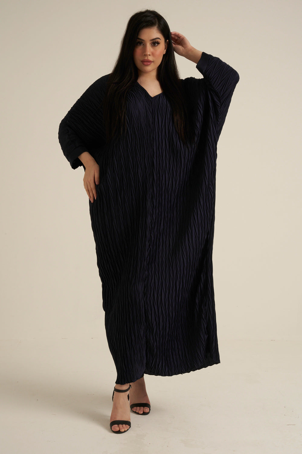 Midnight Blue Modest Maxi Dress