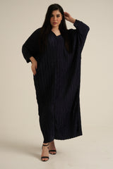 Midnight Blue Modest Maxi Dress