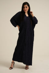 Midnight Blue Modest Maxi Dress