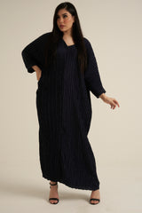 Midnight Blue Modest Maxi Dress