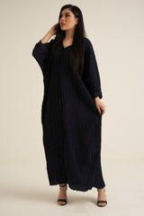 Midnight Blue Modest Maxi Dress