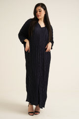 Midnight Blue Modest Maxi Dress