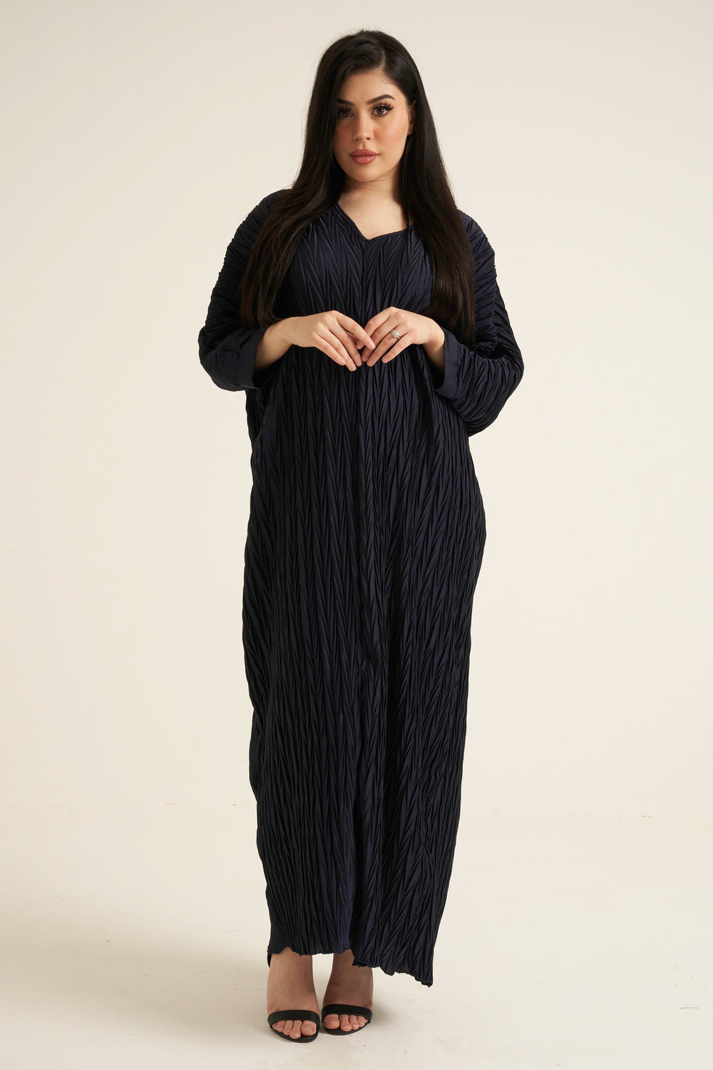 Midnight Blue Modest Maxi Dress