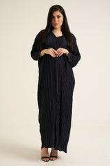 Midnight Blue Modest Maxi Dress