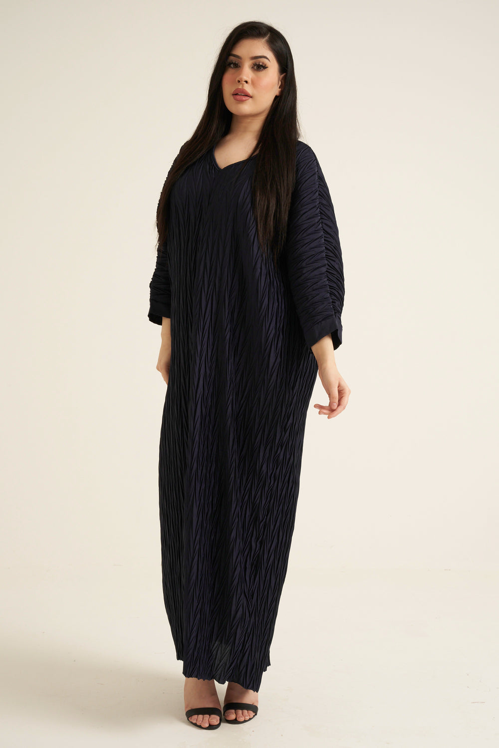Midnight Blue Modest Maxi Dress