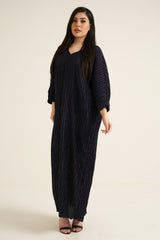 Midnight Blue Modest Maxi Dress