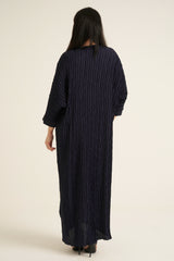 Midnight Blue Modest Maxi Dress