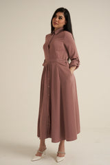 Pink Maxi Dress with pockets