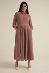 Pink Maxi Dress with pockets