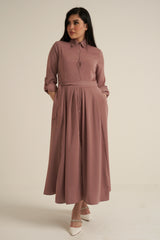 Pink Maxi Dress with pockets