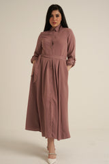 Pink Maxi Dress with pockets