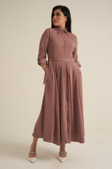 Pink Maxi Dress with pockets
