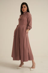 Pink Maxi Dress with pockets