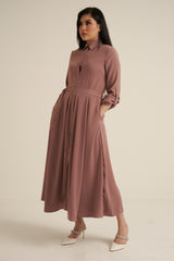 Pink Maxi Dress with pockets