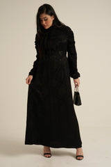 Verona Black Long Sleeve Maxi dress
