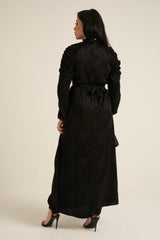 Verona Black Long Sleeve Maxi dress