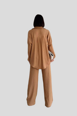 Caramel Relaxed Fit Co ord Set