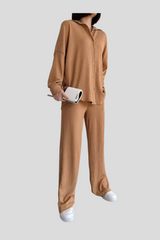 Caramel Relaxed Fit Co ord Set