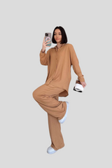Caramel Relaxed Fit Co ord Set