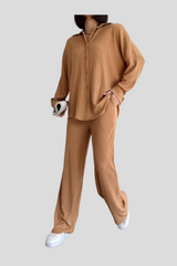 Caramel Relaxed Fit Co ord Set