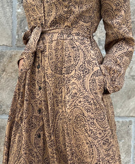 Gold Beige Maxi Dress with pockets